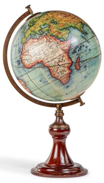 Vaugondy world globe 1745