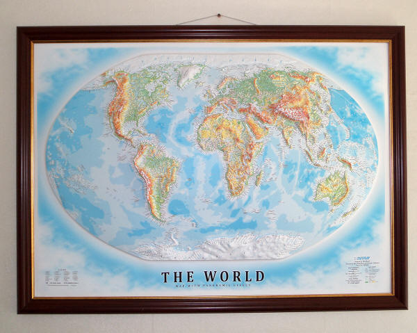 3 Dimensional World Map