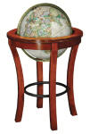 national geographic world globe on wood floor stand
