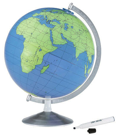 blue green desktop world globe