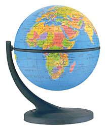 Blue world globe