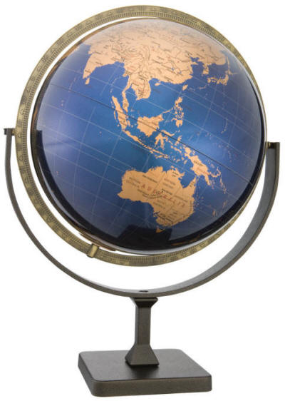 Modern world globe