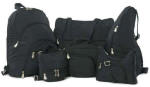 group of balck bags