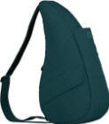 AmeriBag Distressed Nylon Healthy Back Bag Dark Teal