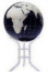“Large black world globe