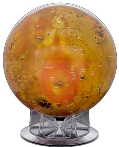 IO 12 inch dimater desktop globe on clear base