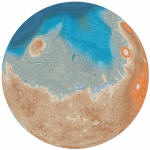 Mars globe model