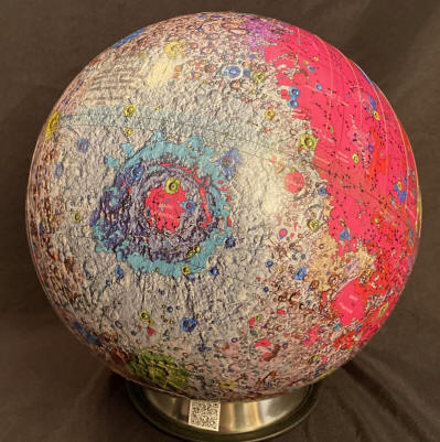 Geologic Moon Globe Model