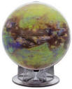 TITAN 12 inch diameter astronomy globe on clear base