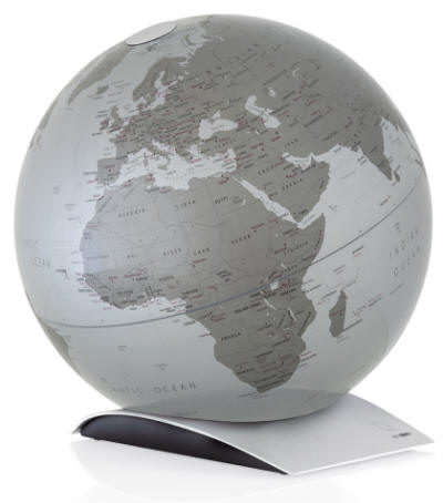 Capital Q Silver World Globe WP41011