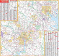 Baltimore and Washington DC Wall Map