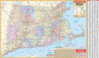 CT, RI, MAS wall map