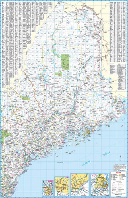 maps of the state of Maine