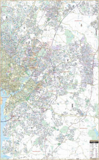 Prince George County Maryland wall map