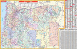 State of Oregon Wall Map