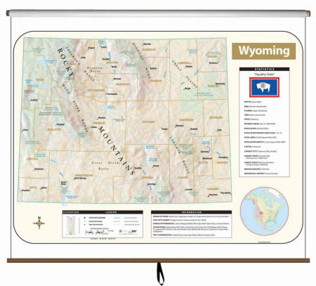 Wyoming Wall Map