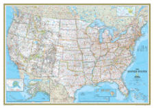 US Political Wall Map