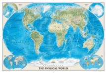 The Physical World Wall Map