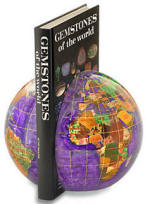 <strong>Alexander Kalifano</strong> Gemstone Globe Book Ends (Set of 2)