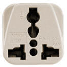 Back of Grounded Adapter Plug for Denmark 