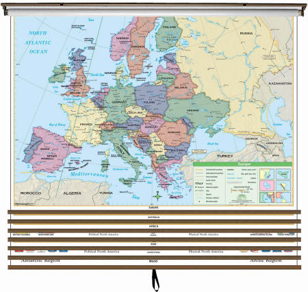 Multiple wall map set