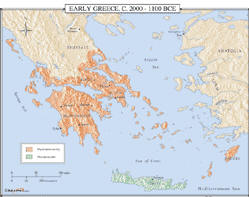 world history map of early Greece