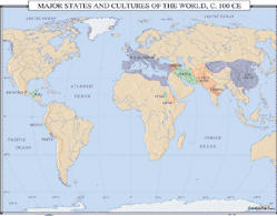 world history map of major cultures