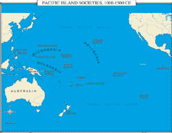 world history map of Pacific island societies