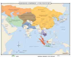 world history  map of Mongol empires