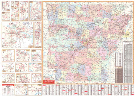 Large State Map of Arkansas