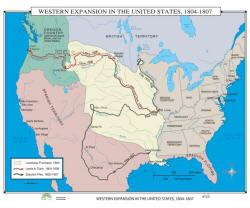 world history map of western expansion in USA