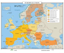 european union wall map
