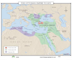 world history map of Ottoman empire