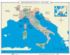 world history map of Renaissance italy
