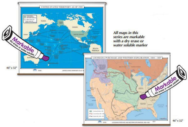 two maps of world history