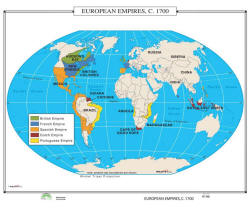 map od European empires 1700