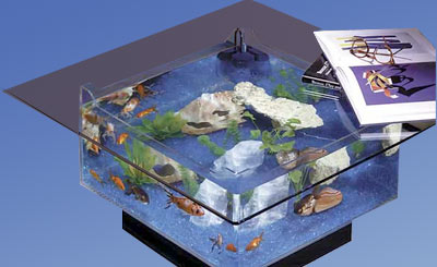 Small aquarium cofee table