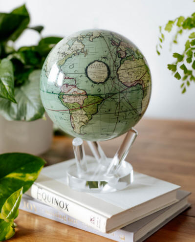 MOVA green terrestrial solar powered rotating world globe