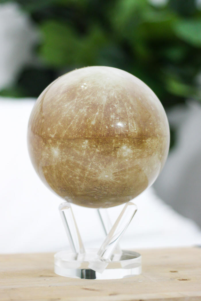 Mercury solar power rotating globe