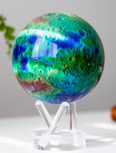 Vesta solar powered rotating globe