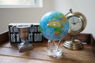 Rotating world globe RBE