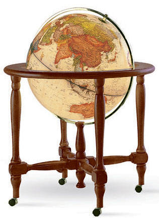 Monaco illuminated world globe