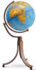 Blue floor standing globe on tri-stand
