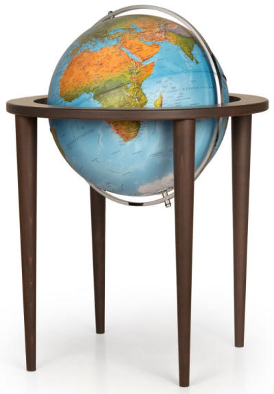 Normandy Floor Standing Illuminated World Globe