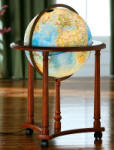 Illuminated world globe