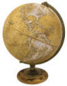 world globe on desktop stand