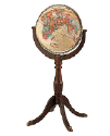 world globe on nautical themed floor stand