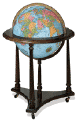 portable floor standing world globe