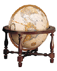 world globe on four leg base