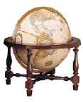 Tabeltop beige world globe